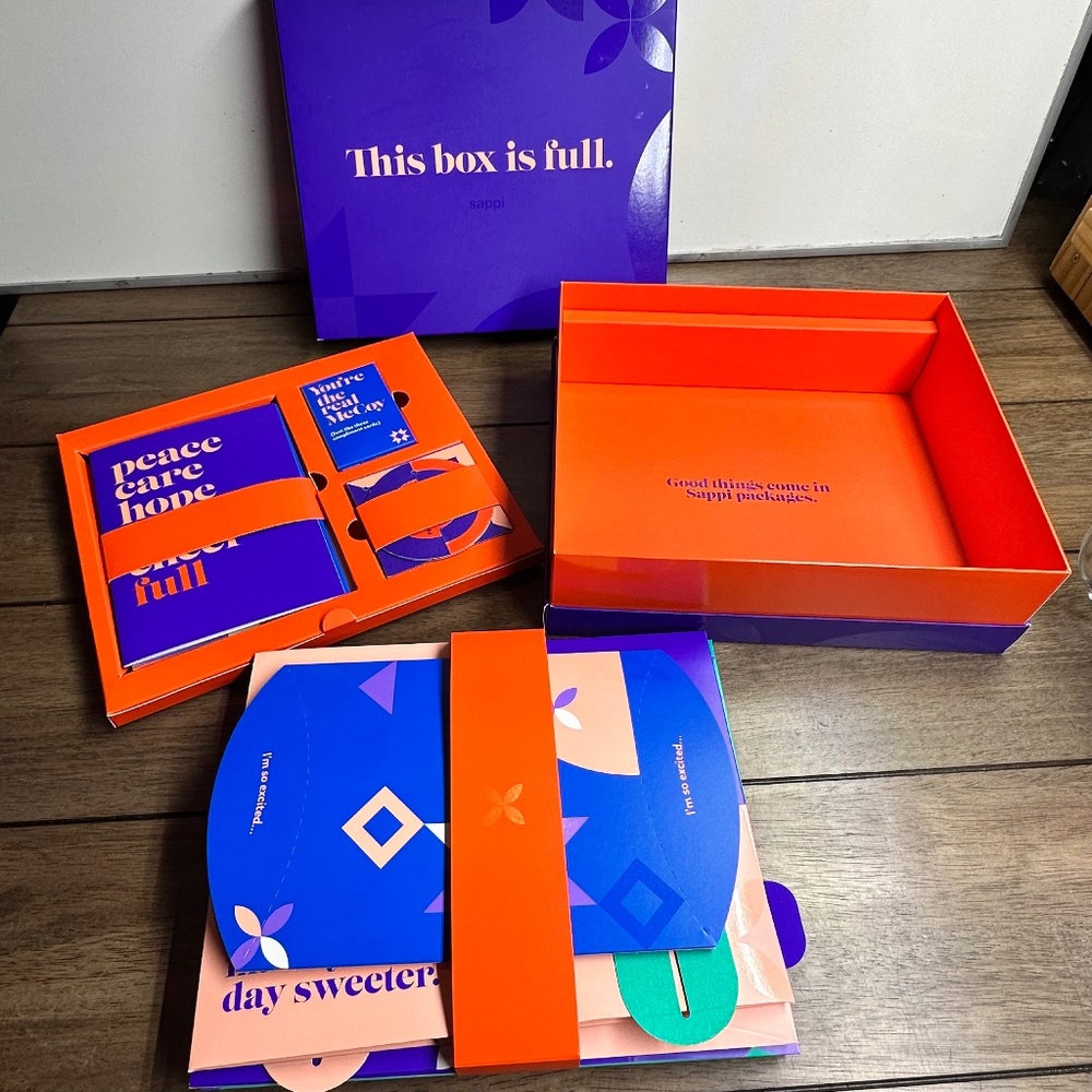 Sappi Holiday Gift Kit with unique cards, tags, compliment cards, & boxes